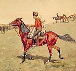 Frederic Remington Hussar Russian Guard Corps painting